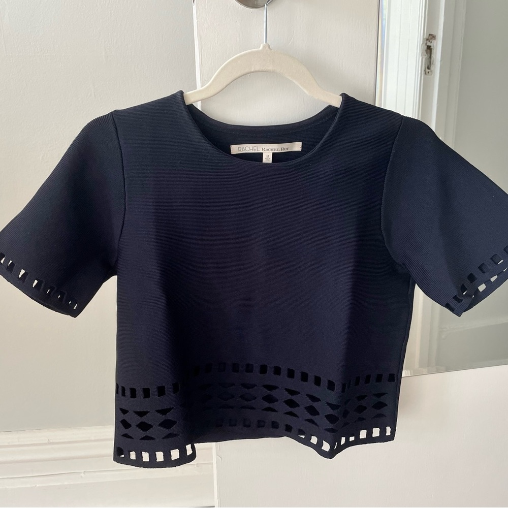 Rachel Roy Navy Blue Top